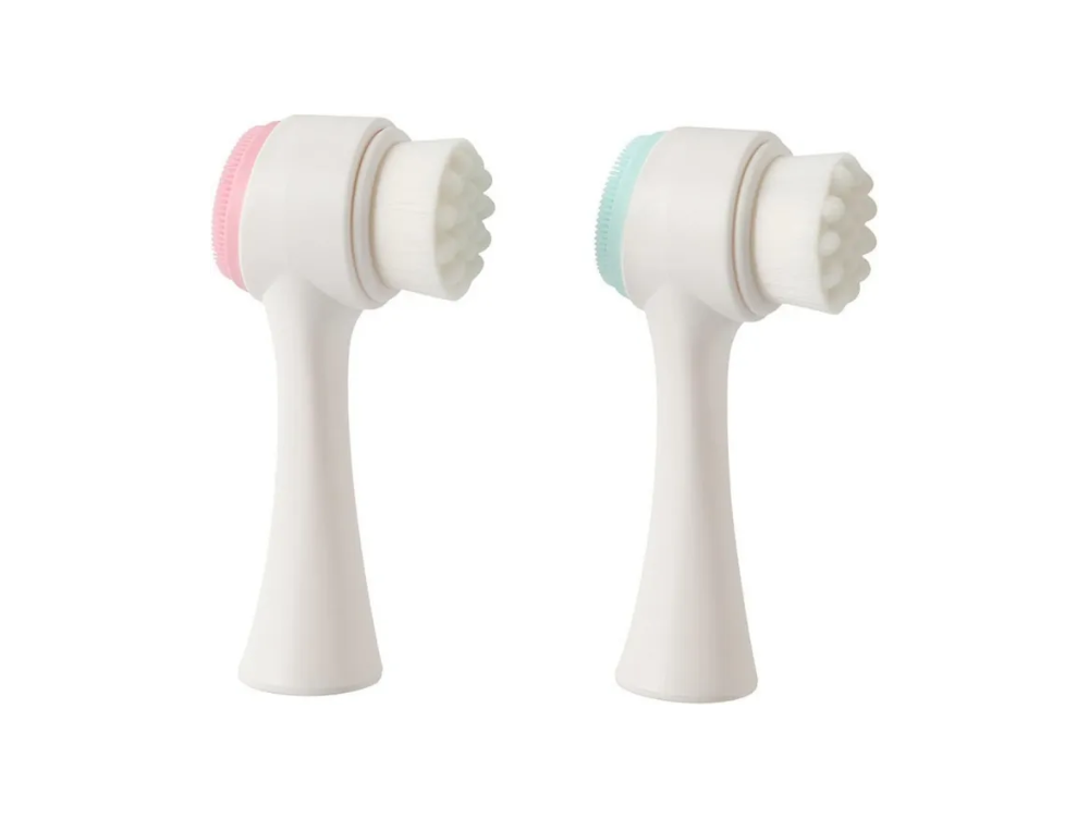 Manual 2-in-1 Double Sided Facial Cleansing Brush