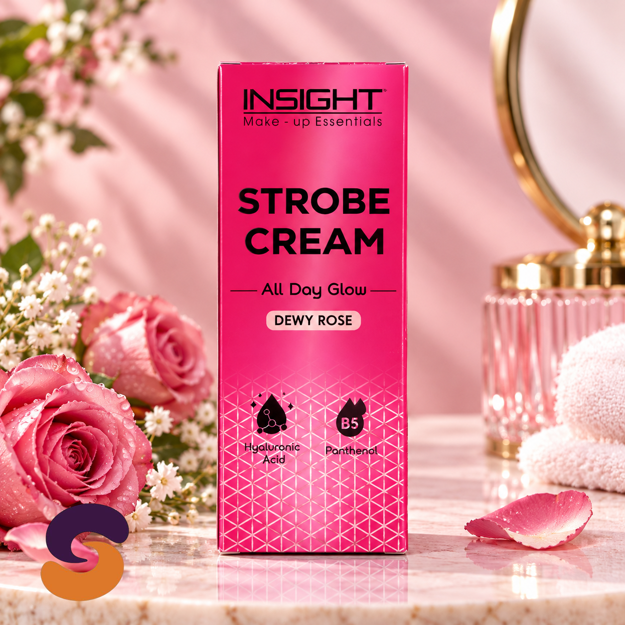 Insight Make-Up Essentials Strobe Cream (Dewy Rose) 30g.