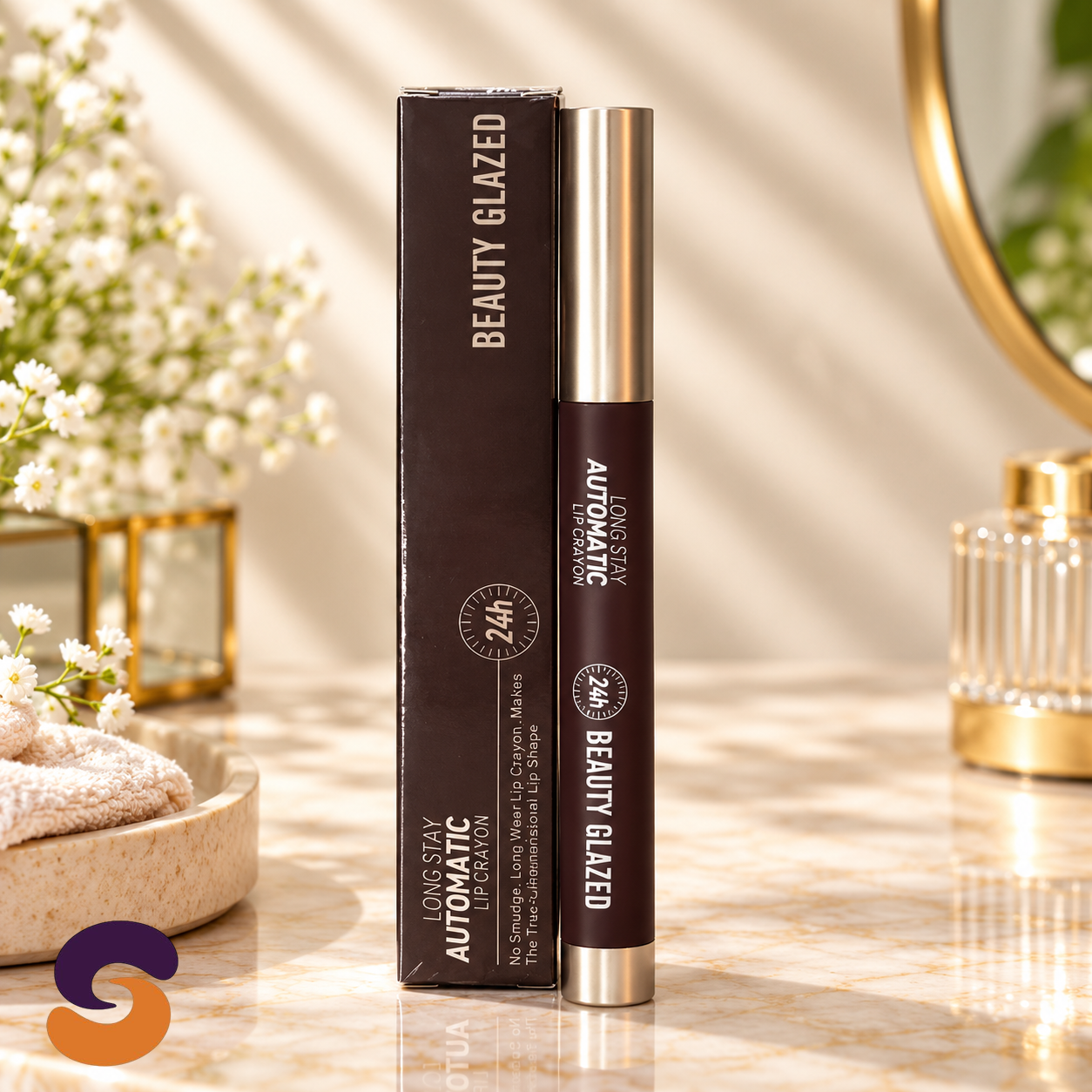 ✎ 𝐁𝐞𝐚𝐮𝐭𝐲 𝐆𝐥𝐚𝐳𝐞𝐝 𝐋𝐨𝐧𝐠 𝐒𝐭𝐚𝐲 𝐀𝐮𝐭𝐨𝐦𝐚𝐭𝐢𝐜 𝐋𝐢𝐩 𝐂𝐫𝐚𝐲𝐨𝐧 111 PLUM. 1.35gm.