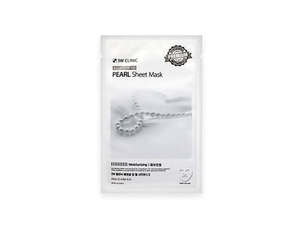 3W Clinic Essential Up Pearl Sheet Mask 25ml
